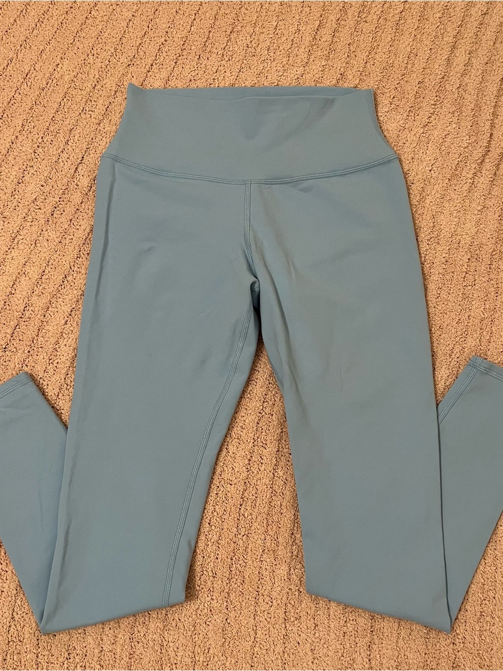 Women's Alo Yoga High-Waist Performance Leggings in Light Blue Size Medium